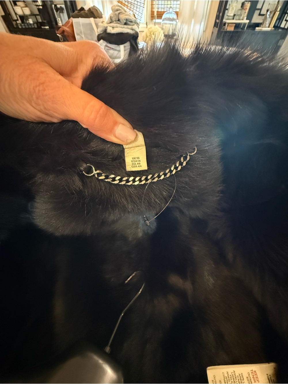 Burberry Black Shearling Trench Coat - Picture 10 of 10